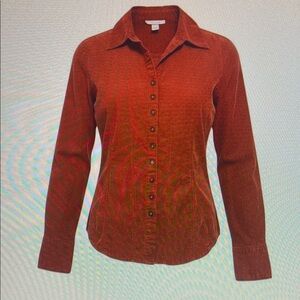 Women's Rust Button-Up Shirt